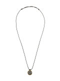 cross coin pendant string necklace