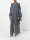 dots print shift dress