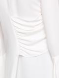 draped detail blouse