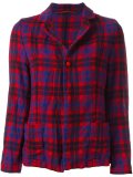 checked wool blazer 
