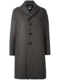 plaid buttoned coat