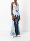 patchwork T-shirt maxi dress