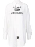 'We are Not Disposable' shirt