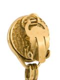 CC logo gripoix clip-on earrings