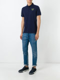 chest print polo shirt