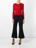 embellished neck jumper