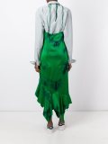 asymmetric ruffle cami dress