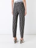 patterned knitted trousers