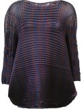 'Grid Pleats'罩衫