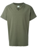collar cut T-shirt 