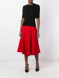 draped midi skirt