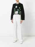 floral embroidered formal top 