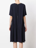 gathered T-shirt dress