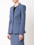 checked blazer