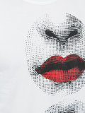 dotted lips print T-shirt