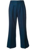 flared cropped trousers