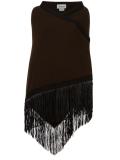 fringed wide scarf