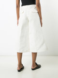 flared cropped trousers 