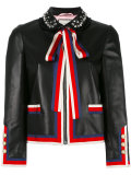 embellished bow tie jacket 