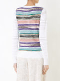 patchwork knit jumper 