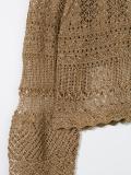 open knit cardigan