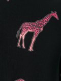 giraffe print T-shirt