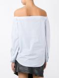 off-shoulder shirt