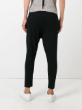 drop-crotch wrap trousers