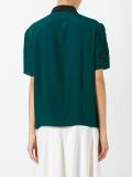 ruched short sleeve shirt