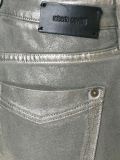 metallic effect skinny jeans
