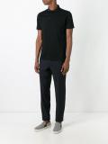 contrast collar polo shirt
