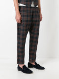 checked trousers 