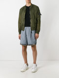 patterned trim shorts