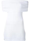 lace-chain colder shoulder top