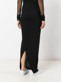 jersey long asymmetric skirt