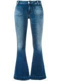cropped flared jeans
