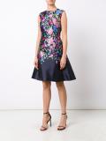 floral print flared dress