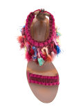 multi-tassel sandals