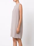 slit back boxy dress