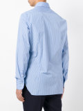 striped button-up shirt