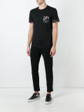 musical instrument print chest pocket T-shirt
