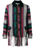 Mexican stripe fringe jacket