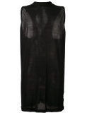 semi-sheer sleeveless T-shirt