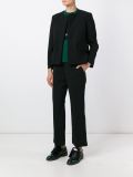 collarless jacket
