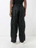 panelled wide-leg trousers