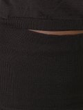 cut-out funnel neck jumper