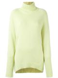 ribbed high neck jumper