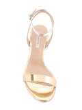 chain block heel sandals 