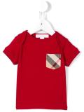 House check chest pocket T-shirt