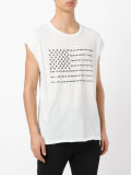 studded flag tank top